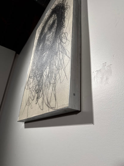 A Glance of the Savior | Original Charcoal on Canvas - Mad Charcoal