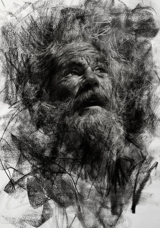 A Heavenly Sight | Original Drawing - Mad Charcoal