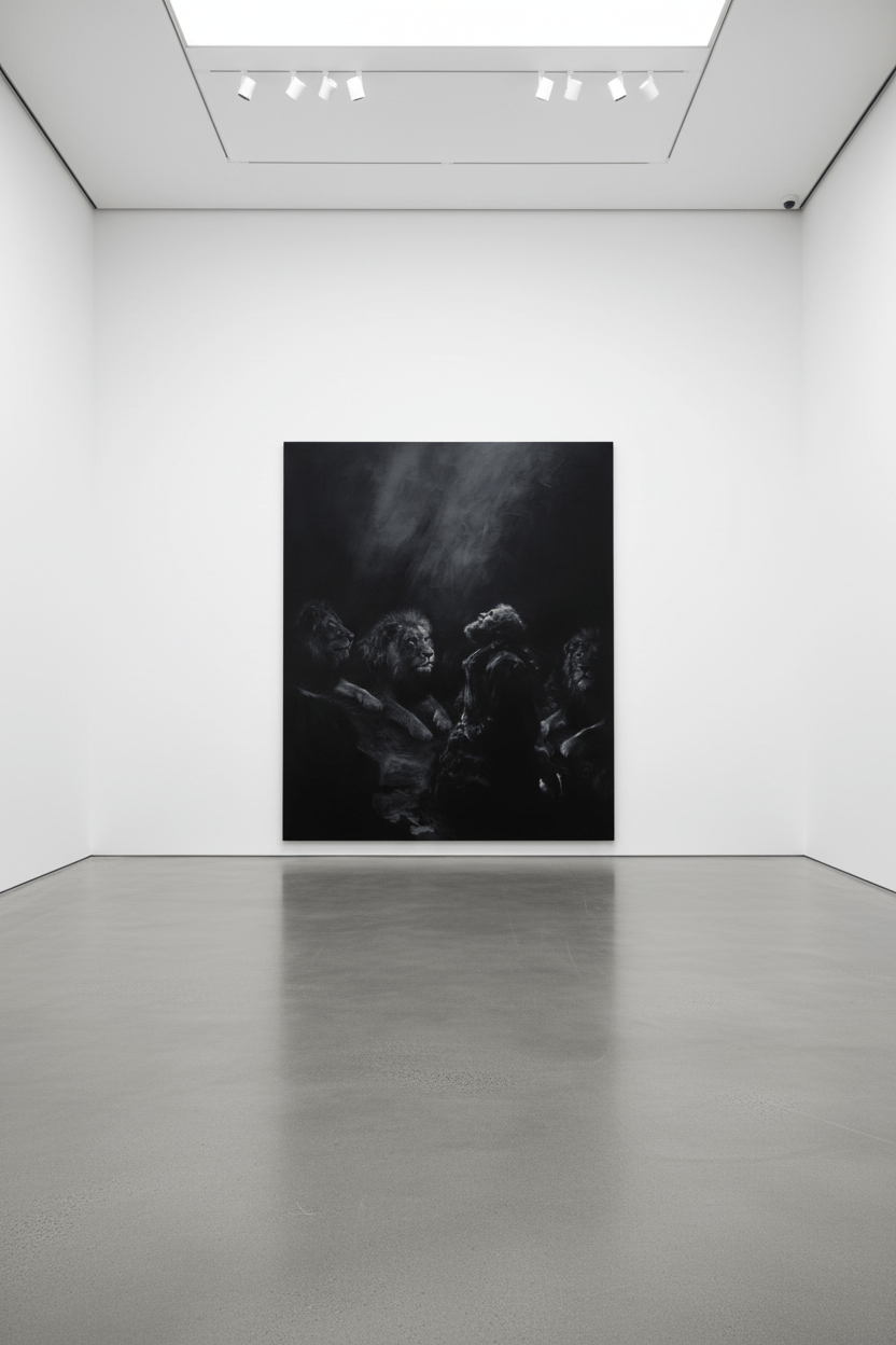 A Quiet Deliverance | Oil on Canvas - Mad Charcoal