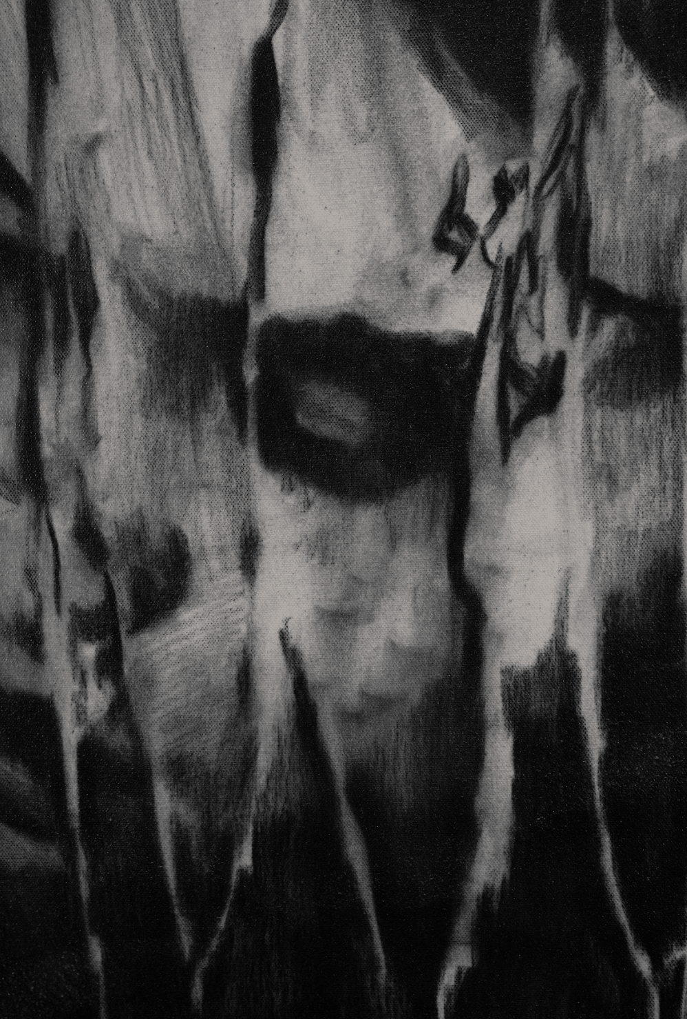 A Severed Embrace | Original Charcoal on Canvas - Mad Charcoal