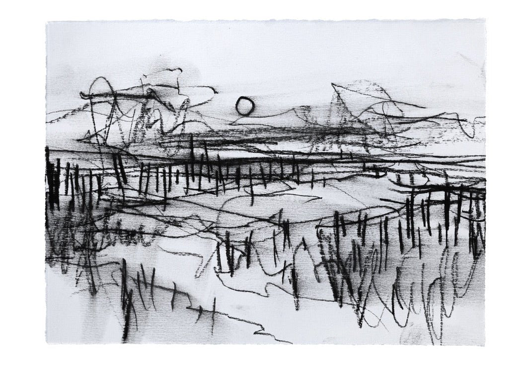 Abstractions Of A World Apart | Original Drawings - Mad Charcoal