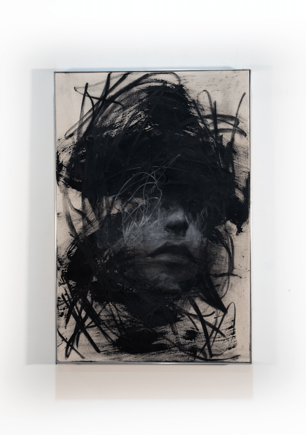 As I Look into the Infinite | Original Charcoal on Canvas - Mad Charcoal
