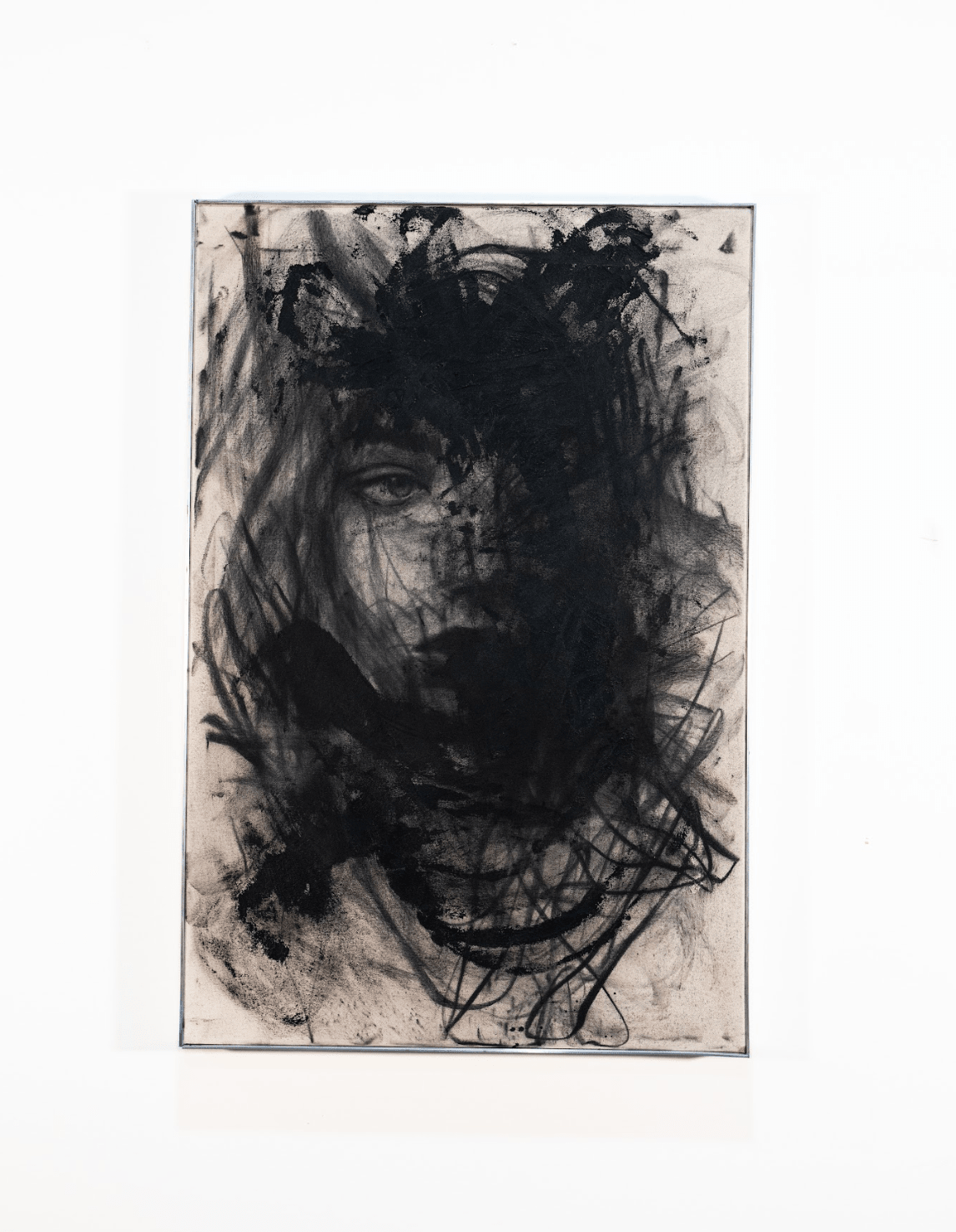 As I Sought Your Presence | Original Charcoal on Canvas - Mad Charcoal