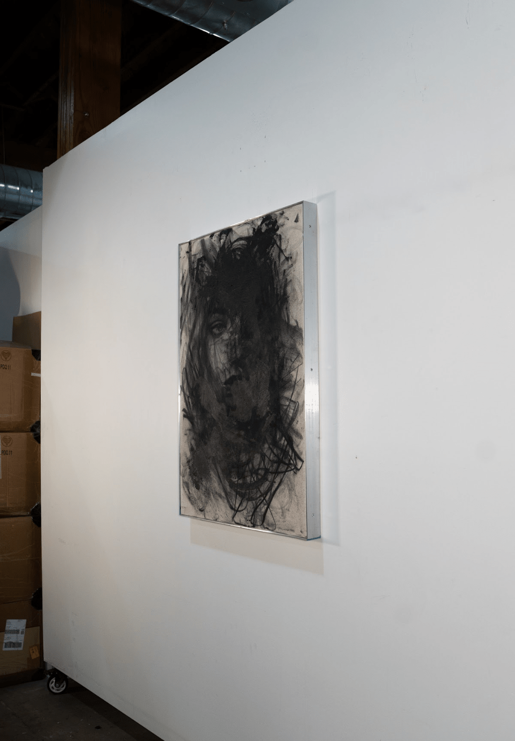 As I Sought Your Presence | Original Charcoal on Canvas - Mad Charcoal