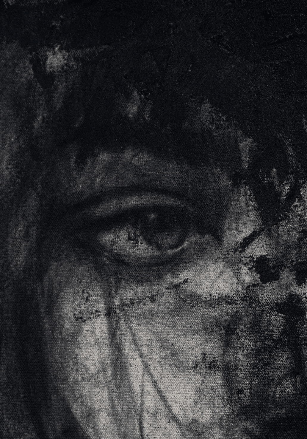As I Sought Your Presence | Original Charcoal on Canvas - Mad Charcoal