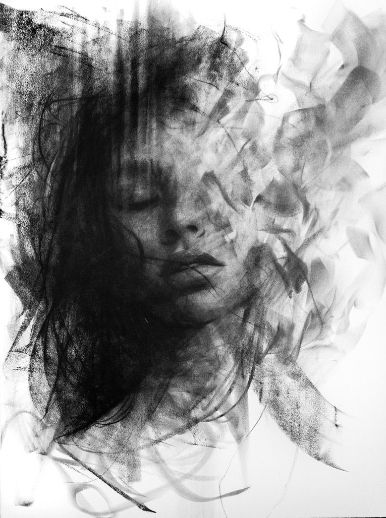 As The Dawn Fades | Original Drawing - Mad Charcoal