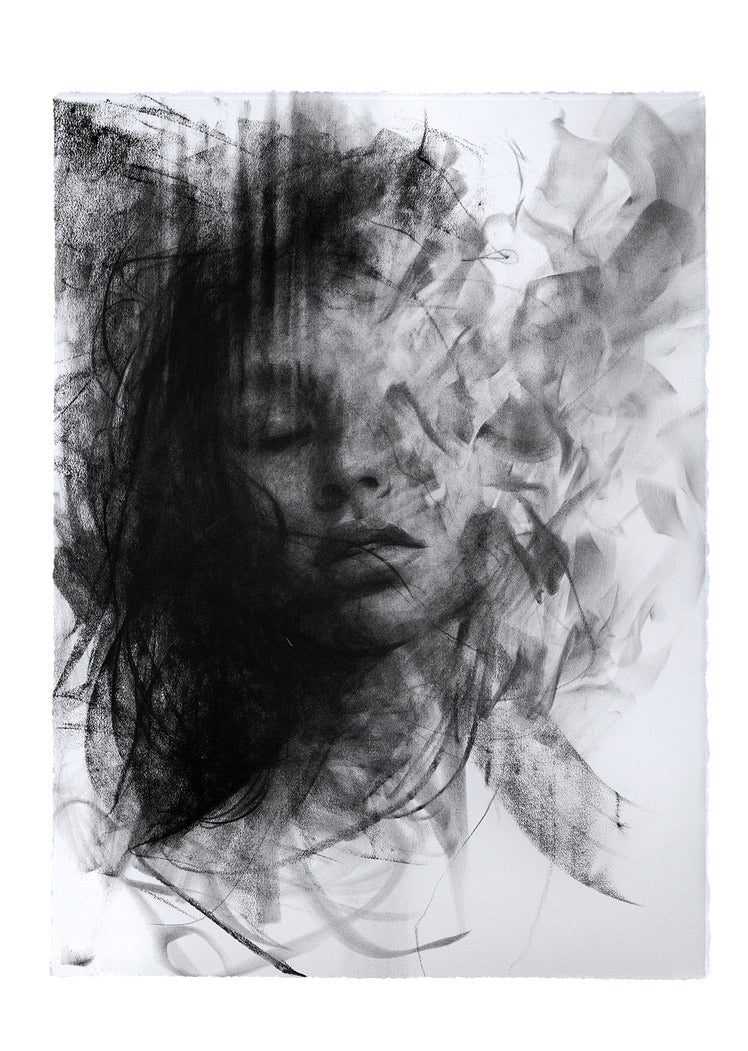 As The Dawn Fades | Original Drawing - Mad Charcoal