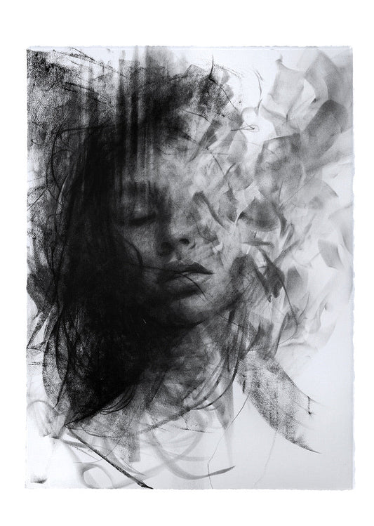 As The Dawn Fades | Original Drawing - Mad Charcoal