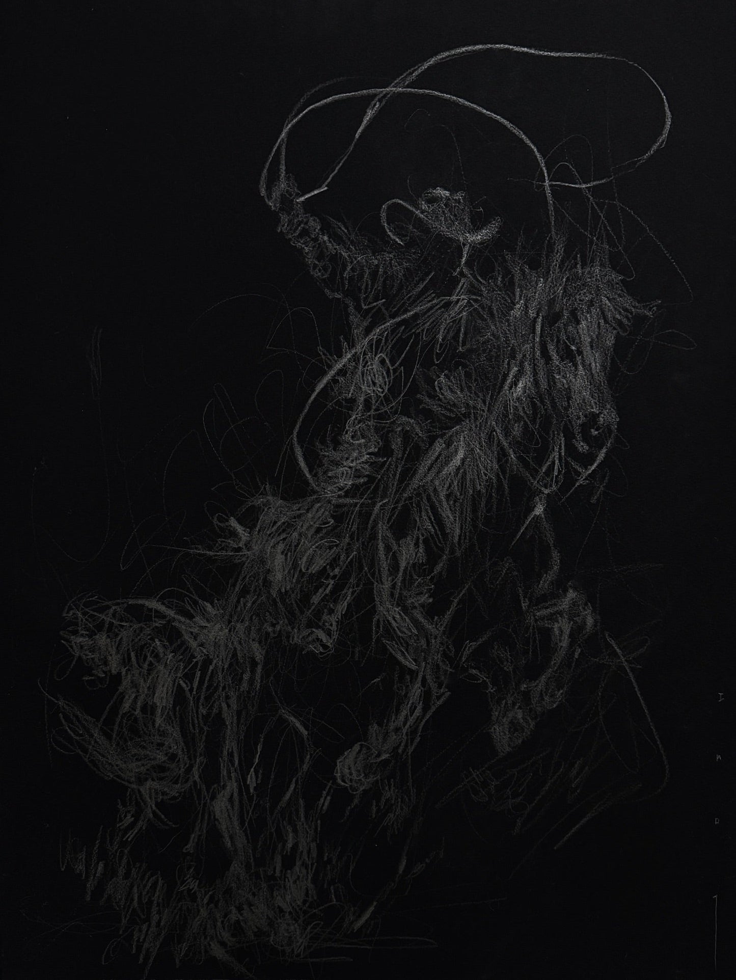 Between Dust and Shadow | Original Drawing - Mad Charcoal