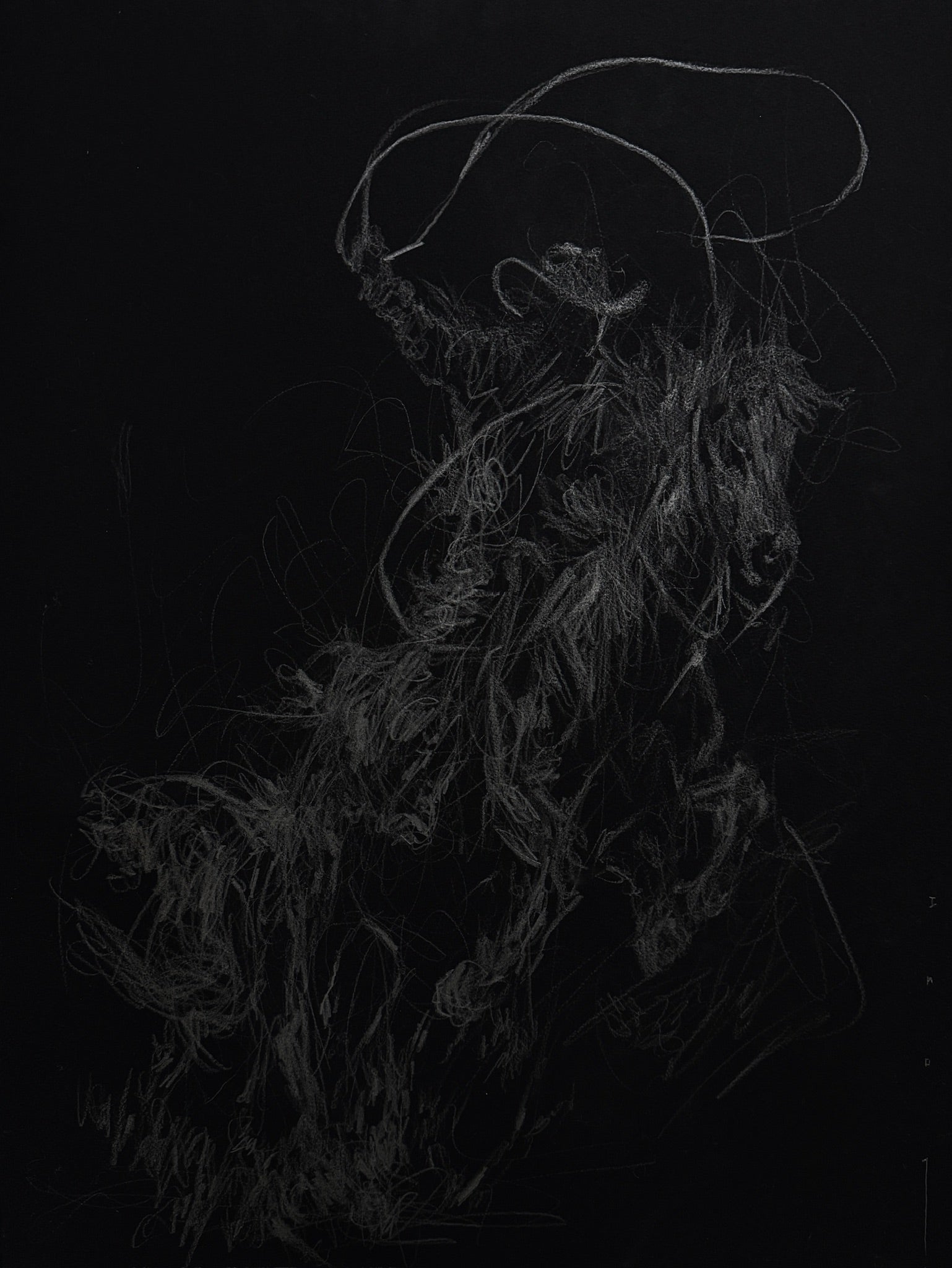 Between Dust and Shadow | Original Drawing - Mad Charcoal