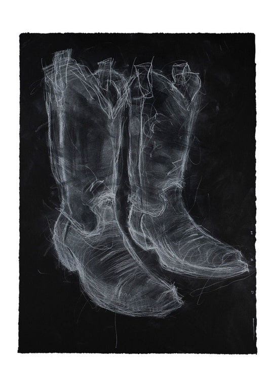Botas I | Original Drawing - Mad Charcoal