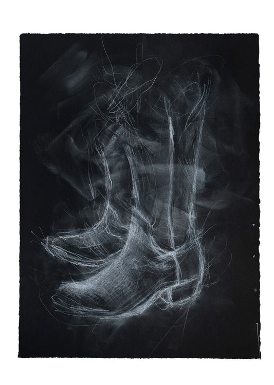 Botas II | Original Drawing - Mad Charcoal