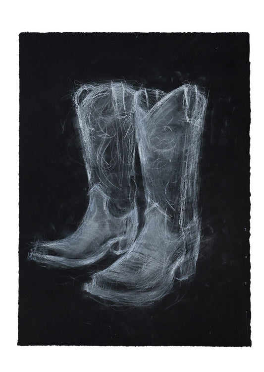 Botas IV | Original Drawing - Mad Charcoal