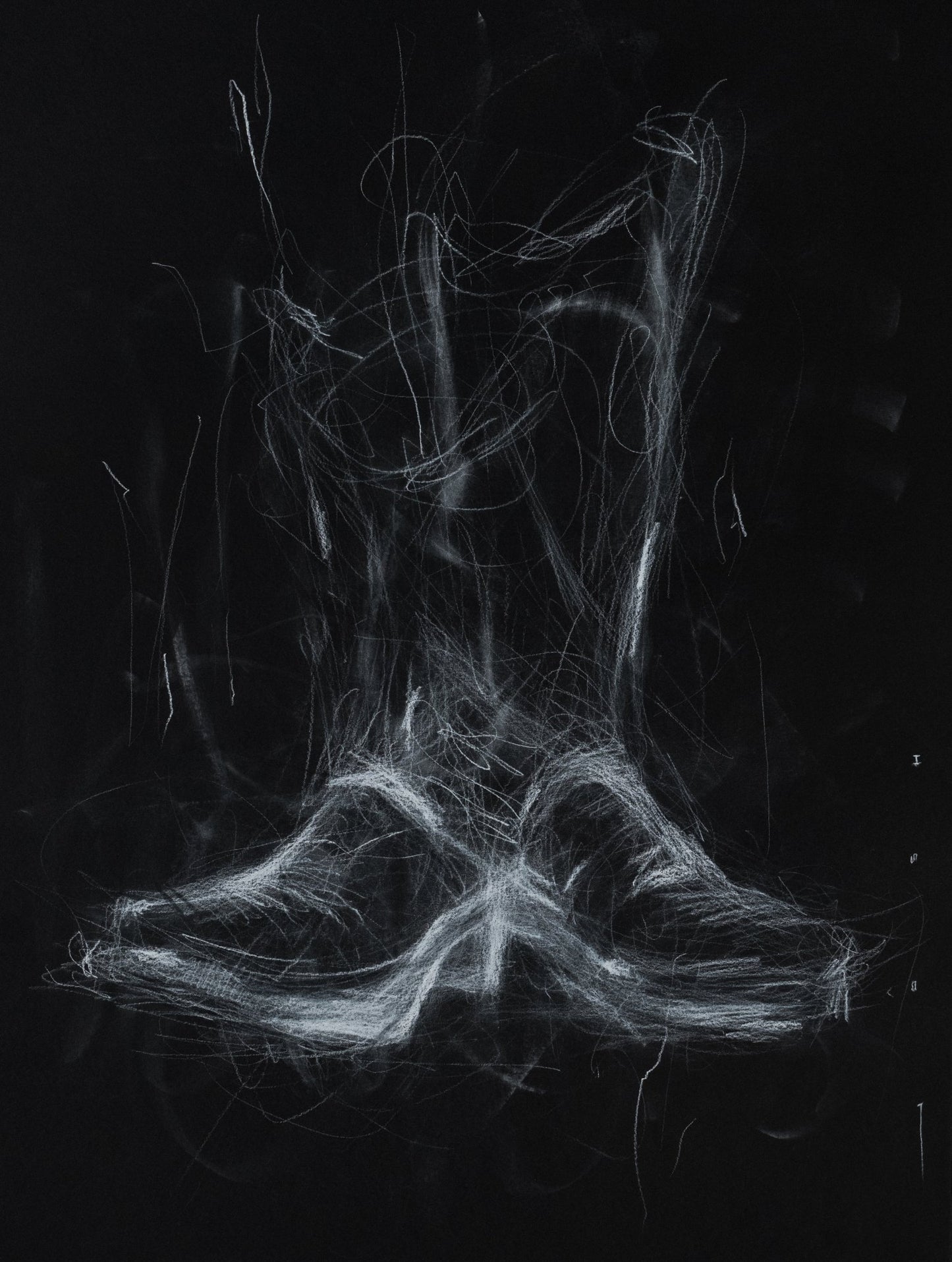 Botas V | Original Drawing - Mad Charcoal