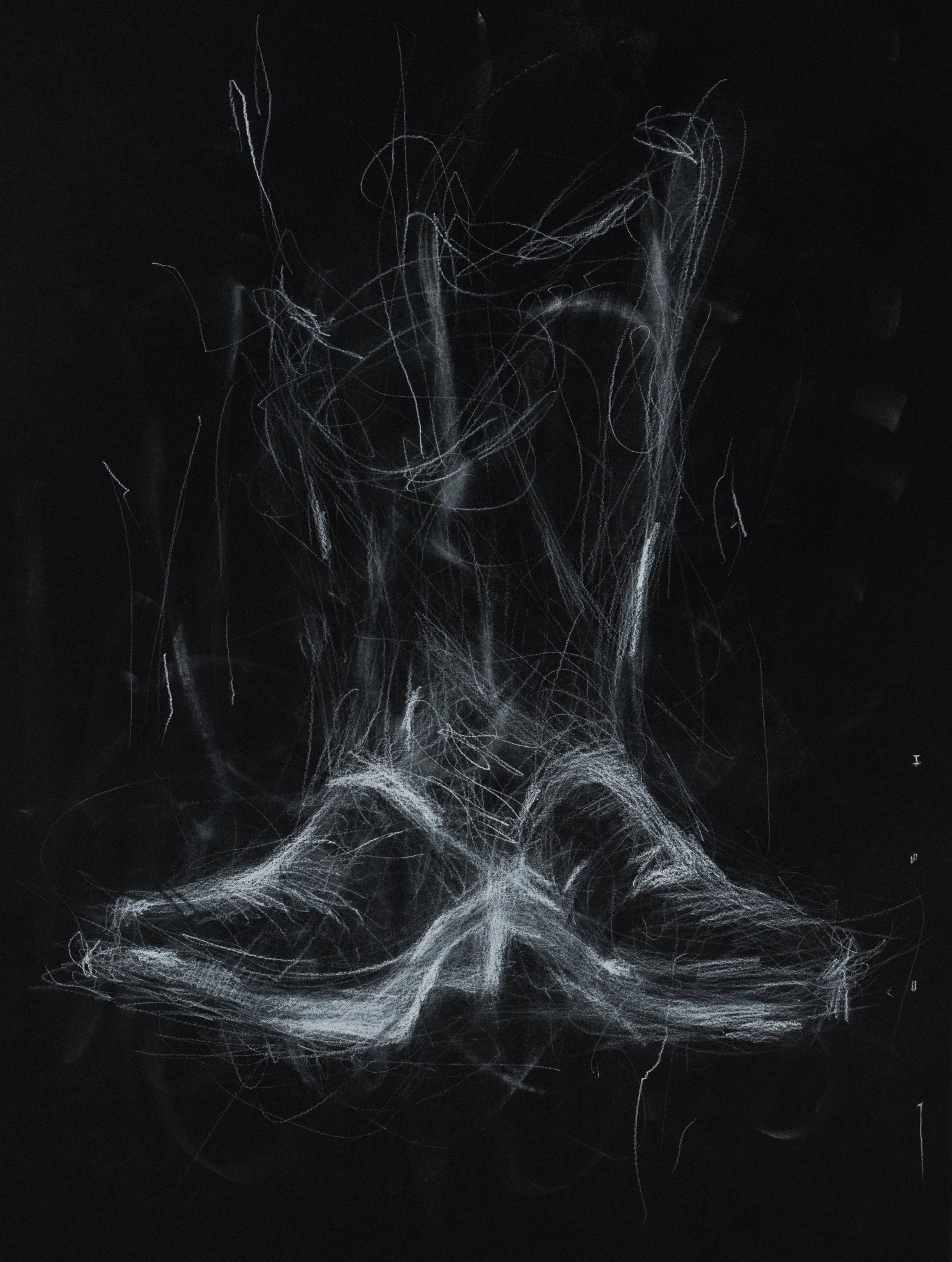 Botas V | Original Drawing - Mad Charcoal