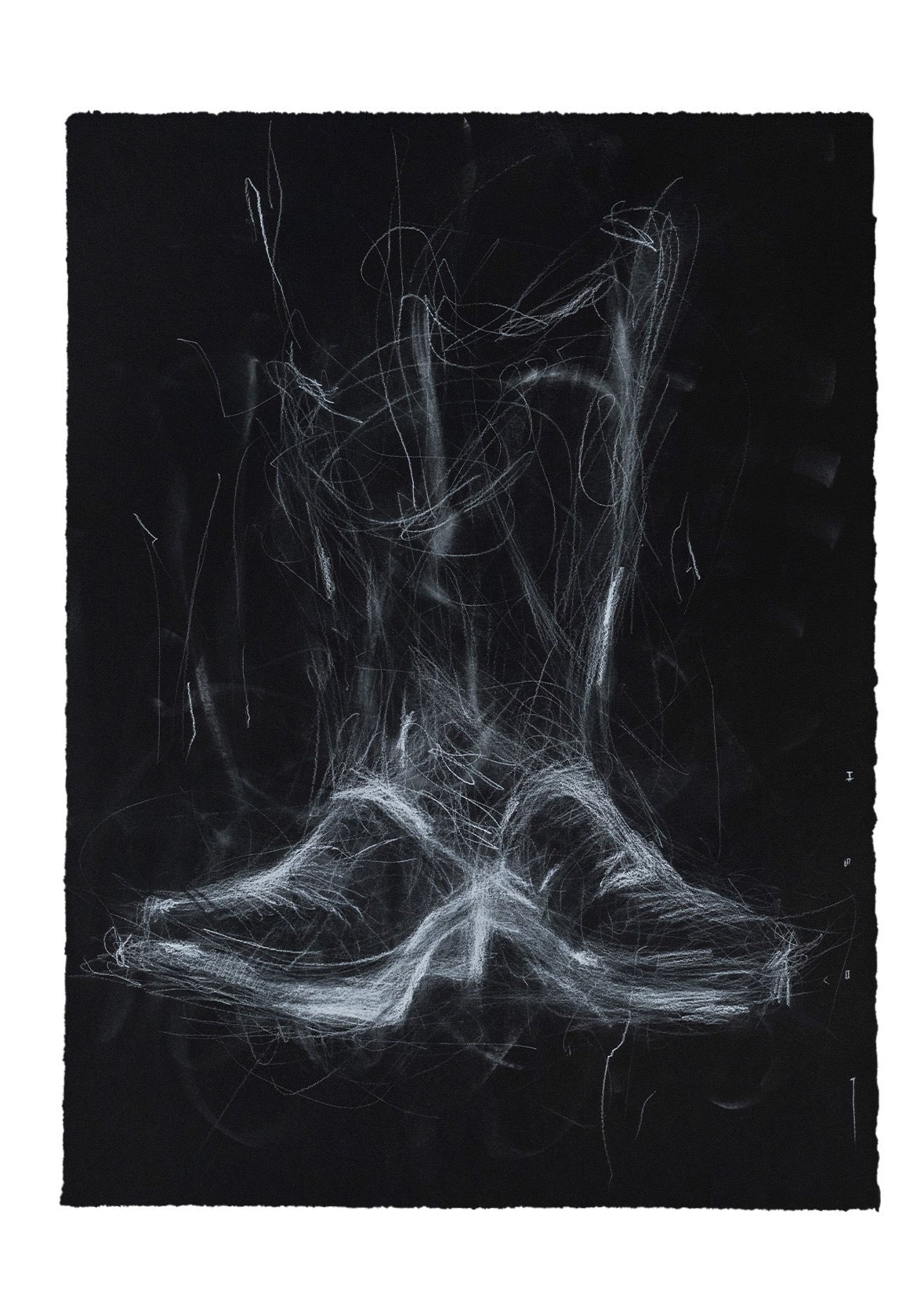 Botas V | Original Drawing - Mad Charcoal