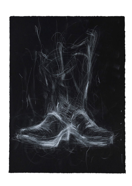 Botas V | Original Drawing - Mad Charcoal