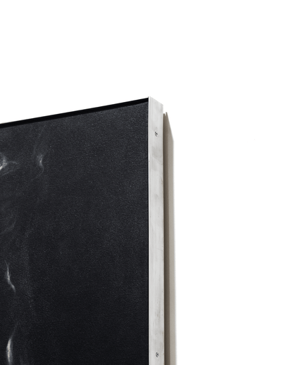 Burning Away the Fear | Original Charcoal and Gesso on Canvas - Mad Charcoal
