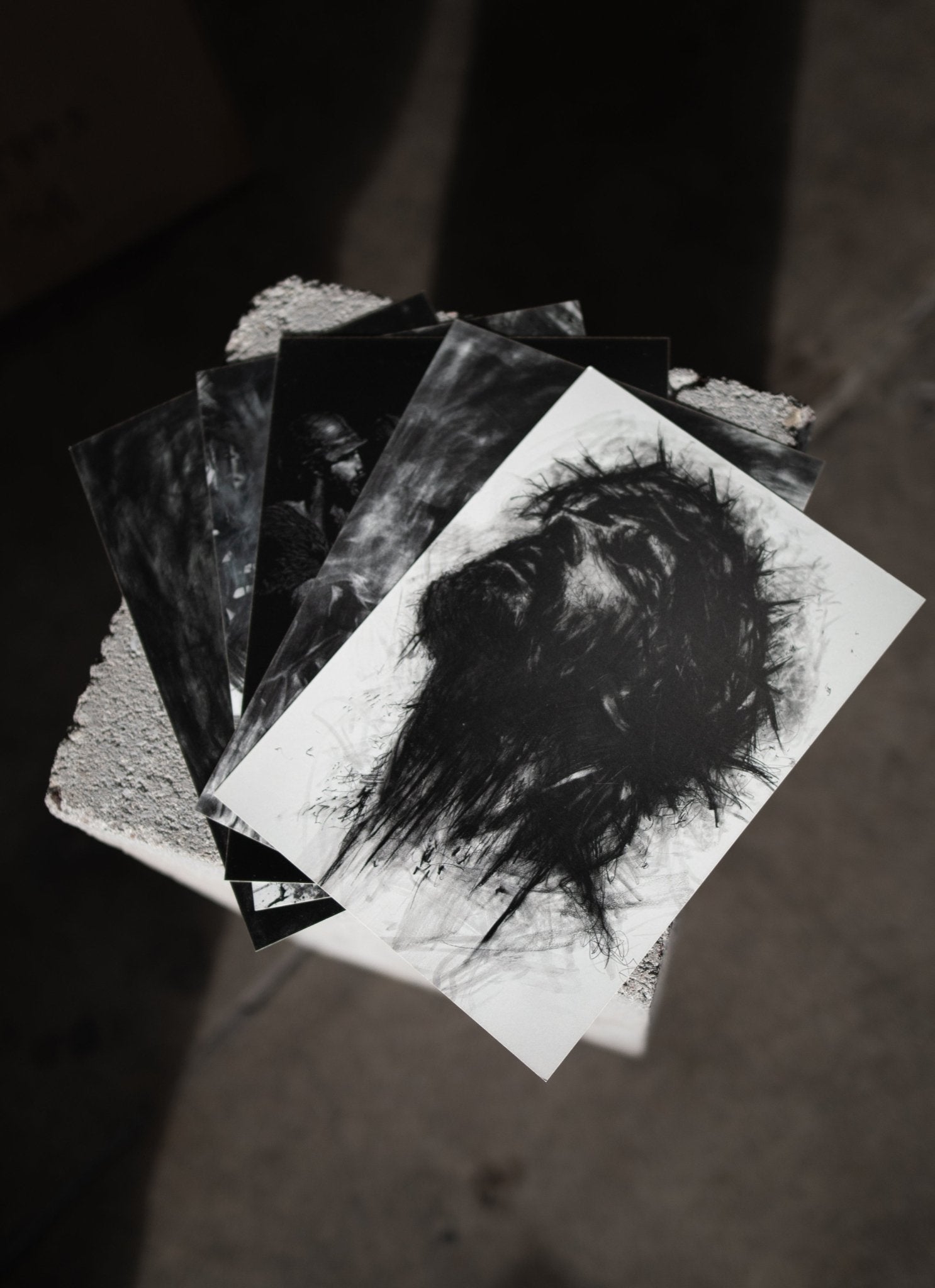 Christ Portrait | Postcard Set - Mad Charcoal