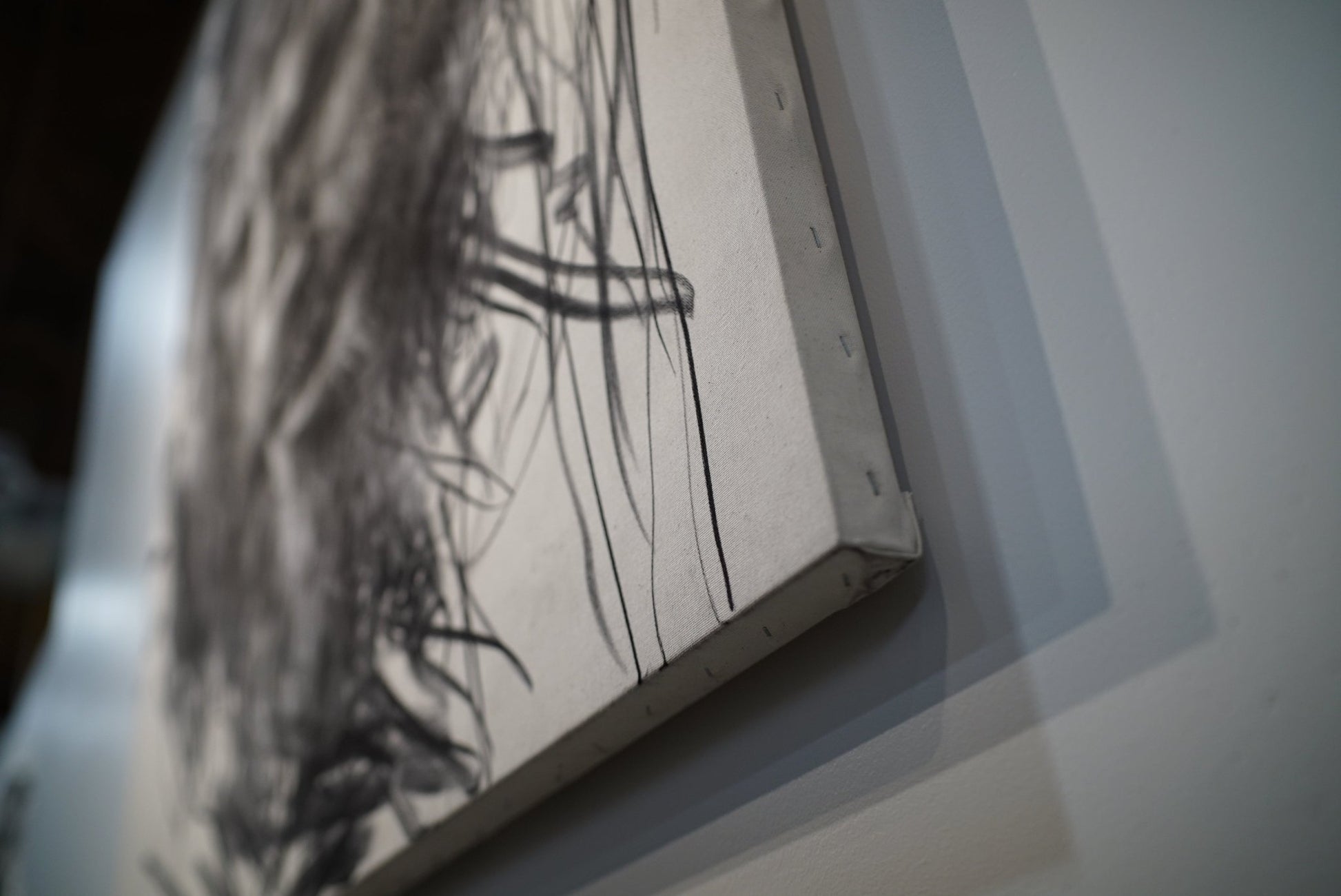 Crowned In Silence | Charcoal on Canvas - Mad Charcoal