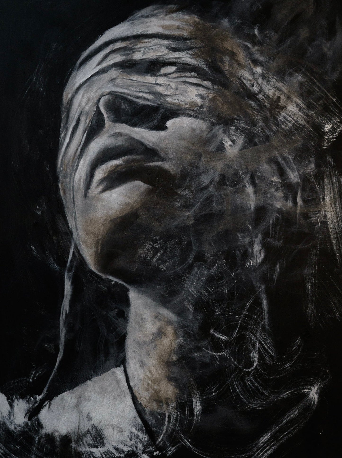 Desperation of the Eternal Perspective | Original Painting - Mad Charcoal