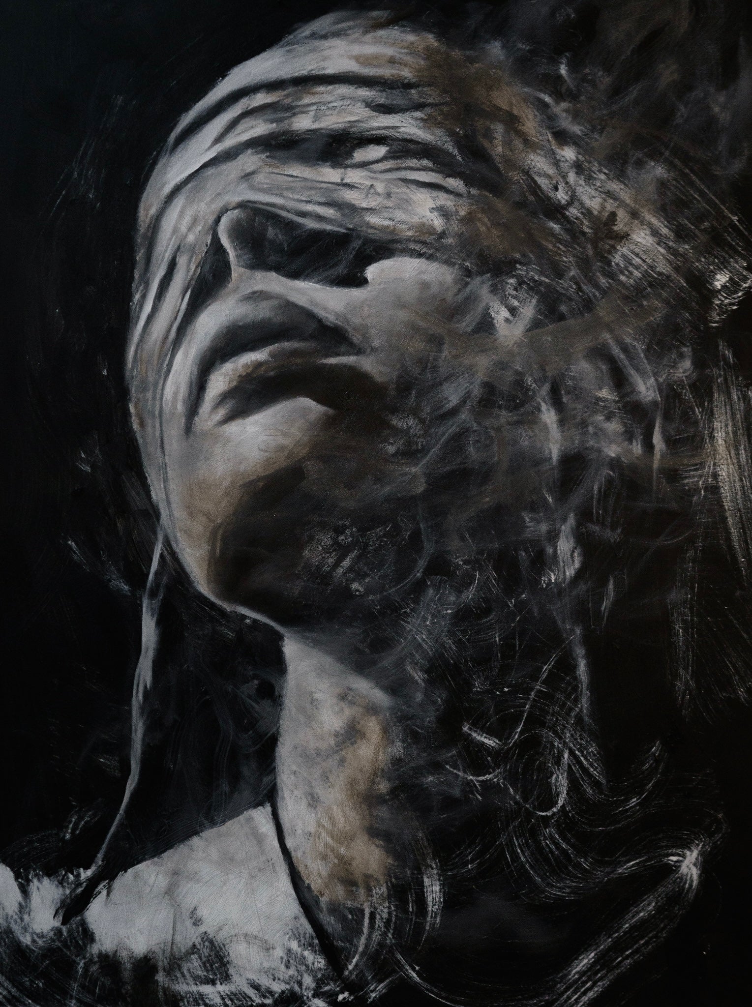 Desperation of the Eternal Perspective | Original Painting - Mad Charcoal