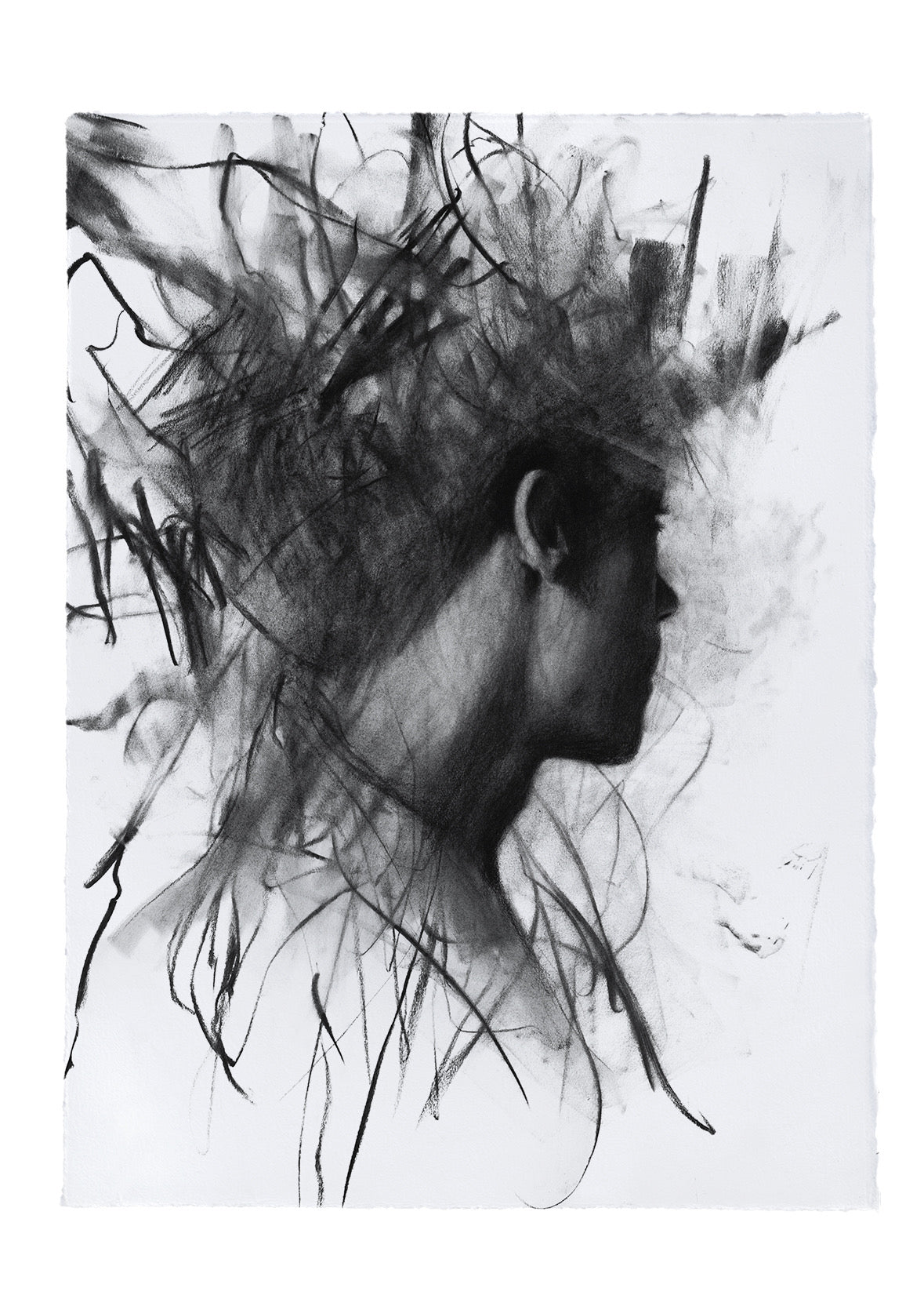 Destructive Thoughts | Original Drawing - Mad Charcoal