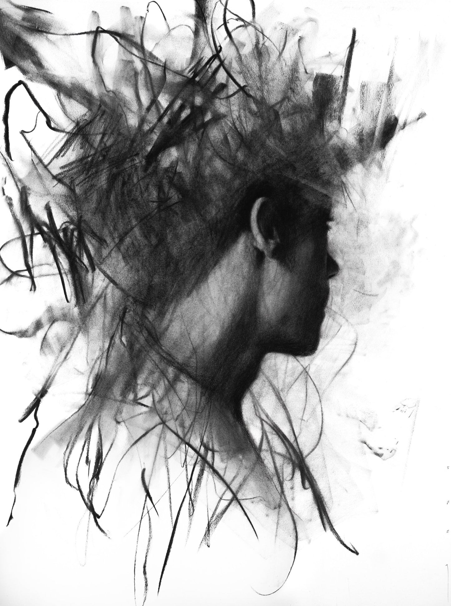 Destructive Thoughts | Original Drawing - Mad Charcoal