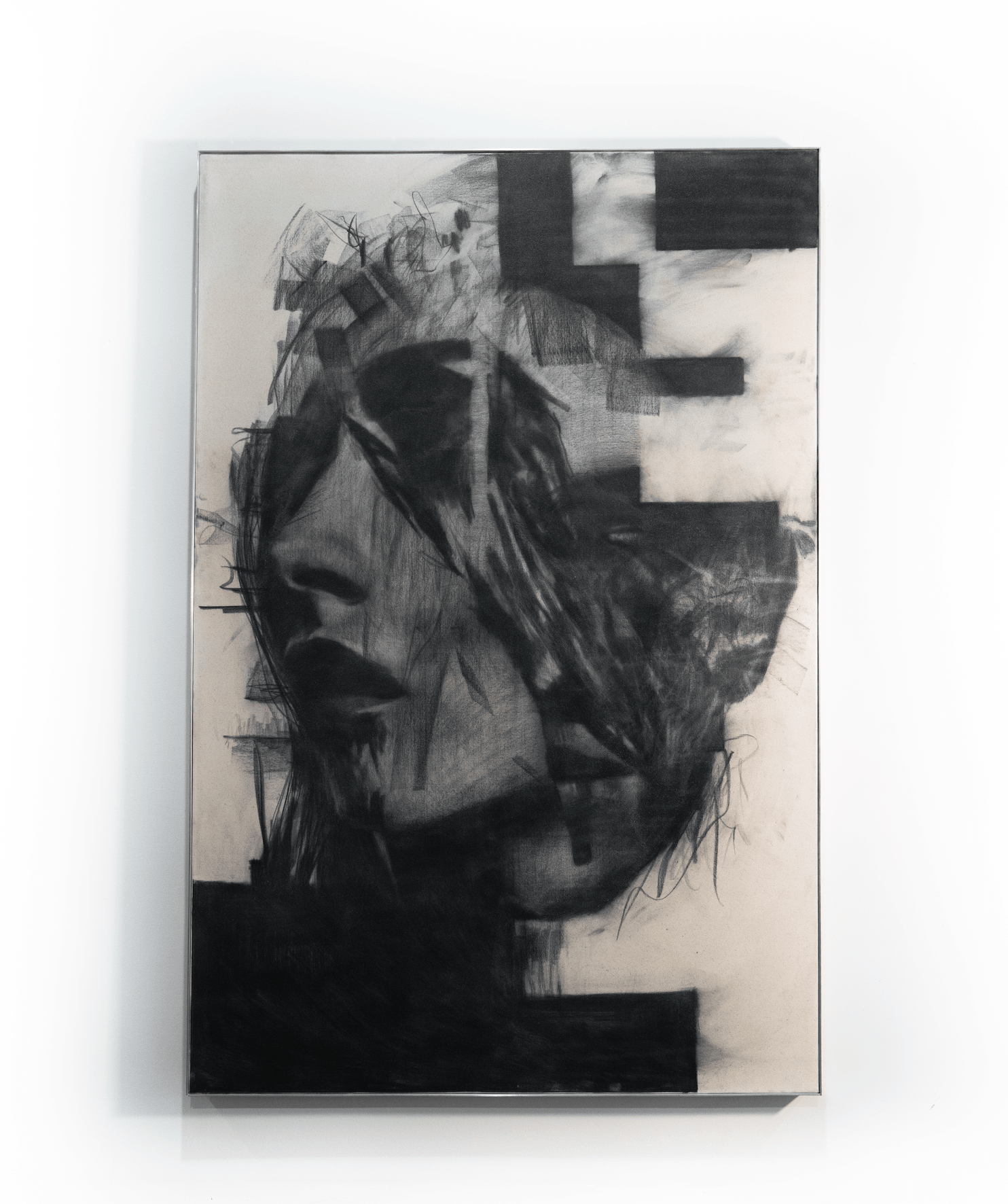 Disillusioned | Original Charcoal on Canvas - Mad Charcoal