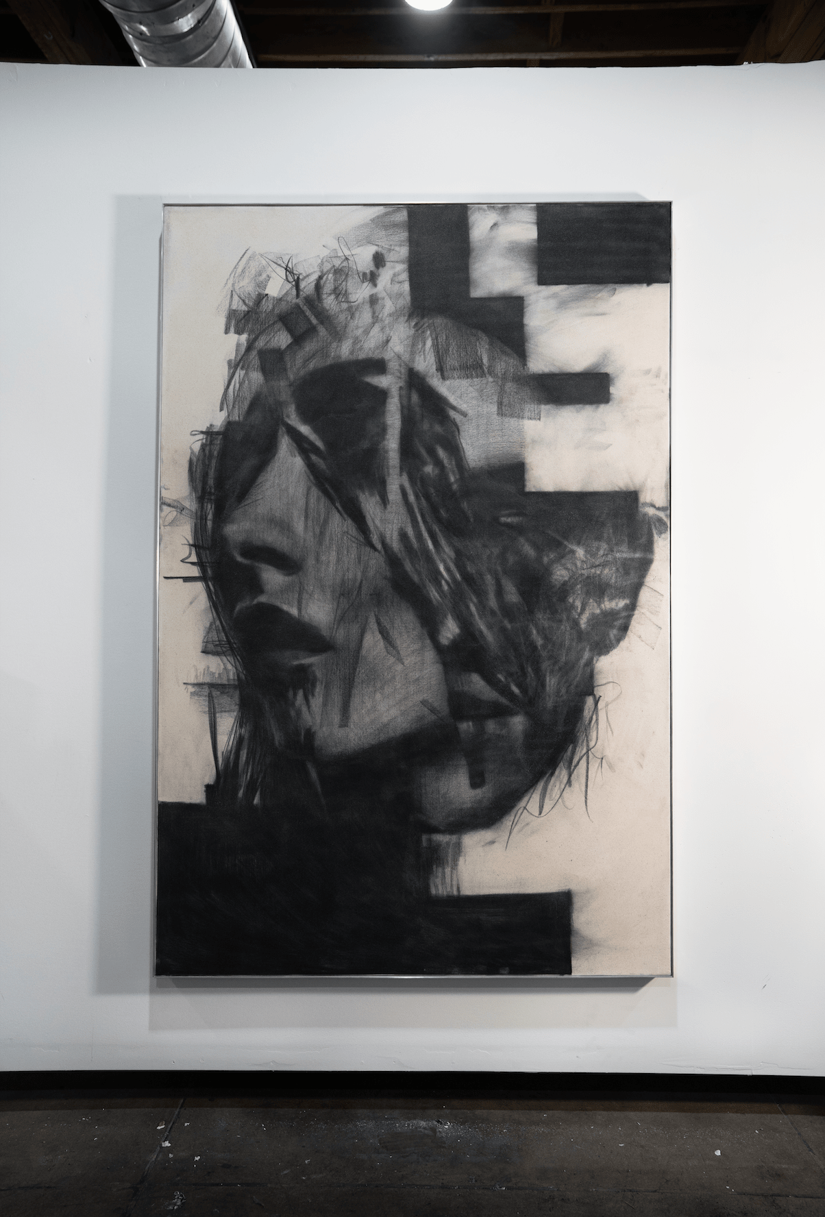 Disillusioned | Original Charcoal on Canvas - Mad Charcoal