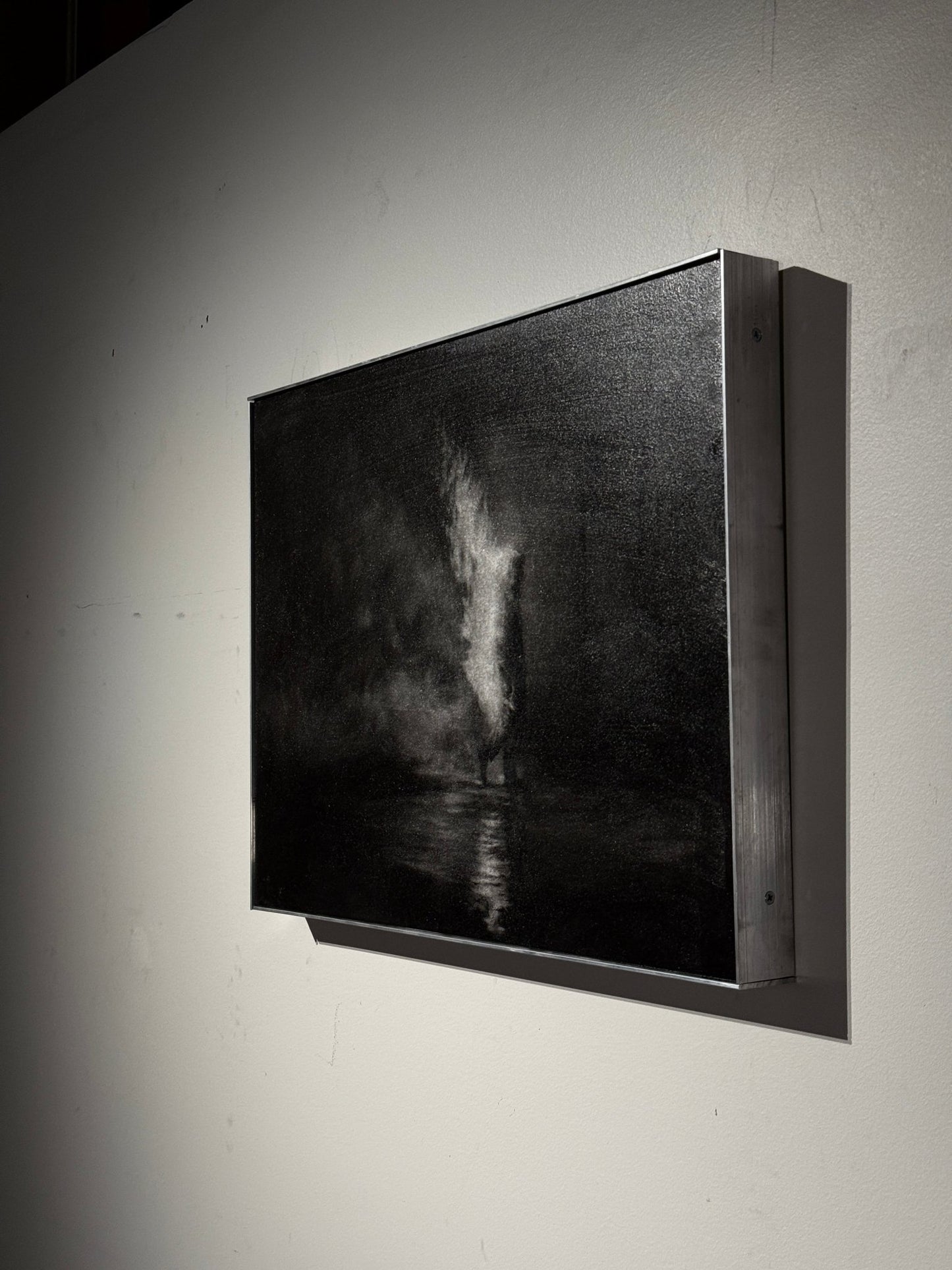 Distance Between Fear and Faith | Original Charcoal on Canvas - Mad Charcoal