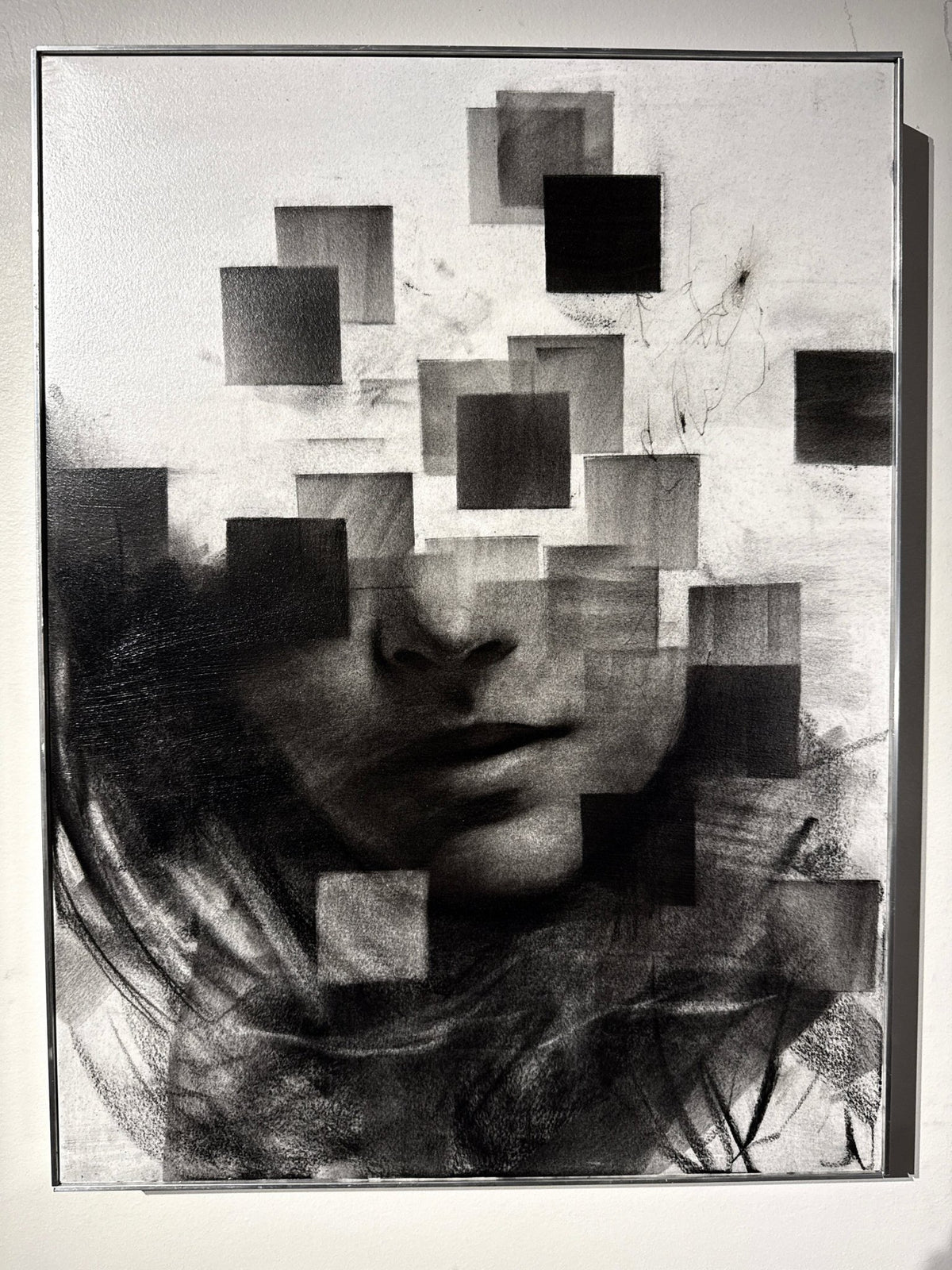 Endless Collapse | Original Charcoal on Canvas - Mad Charcoal