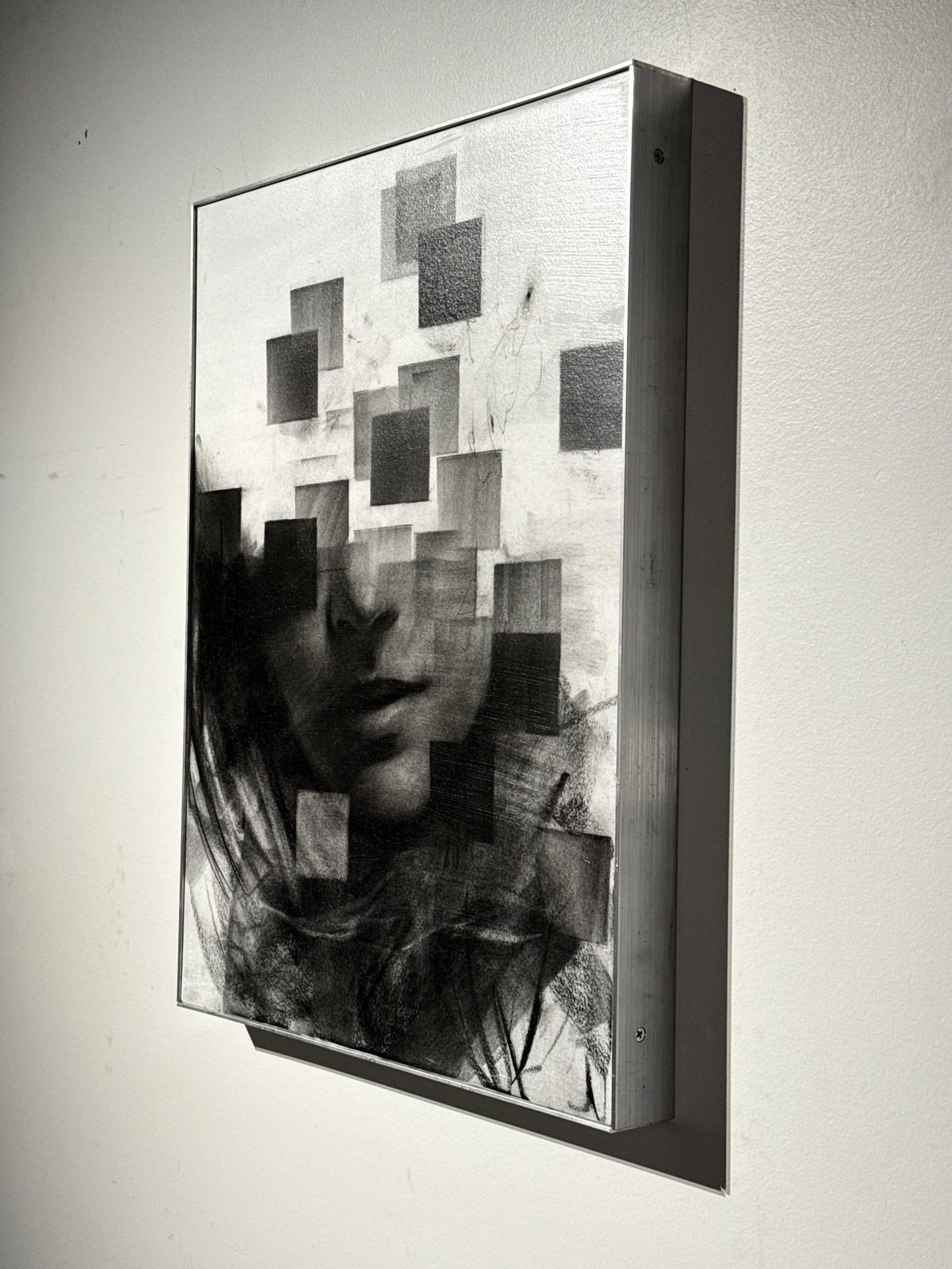 Endless Collapse | Original Charcoal on Canvas - Mad Charcoal