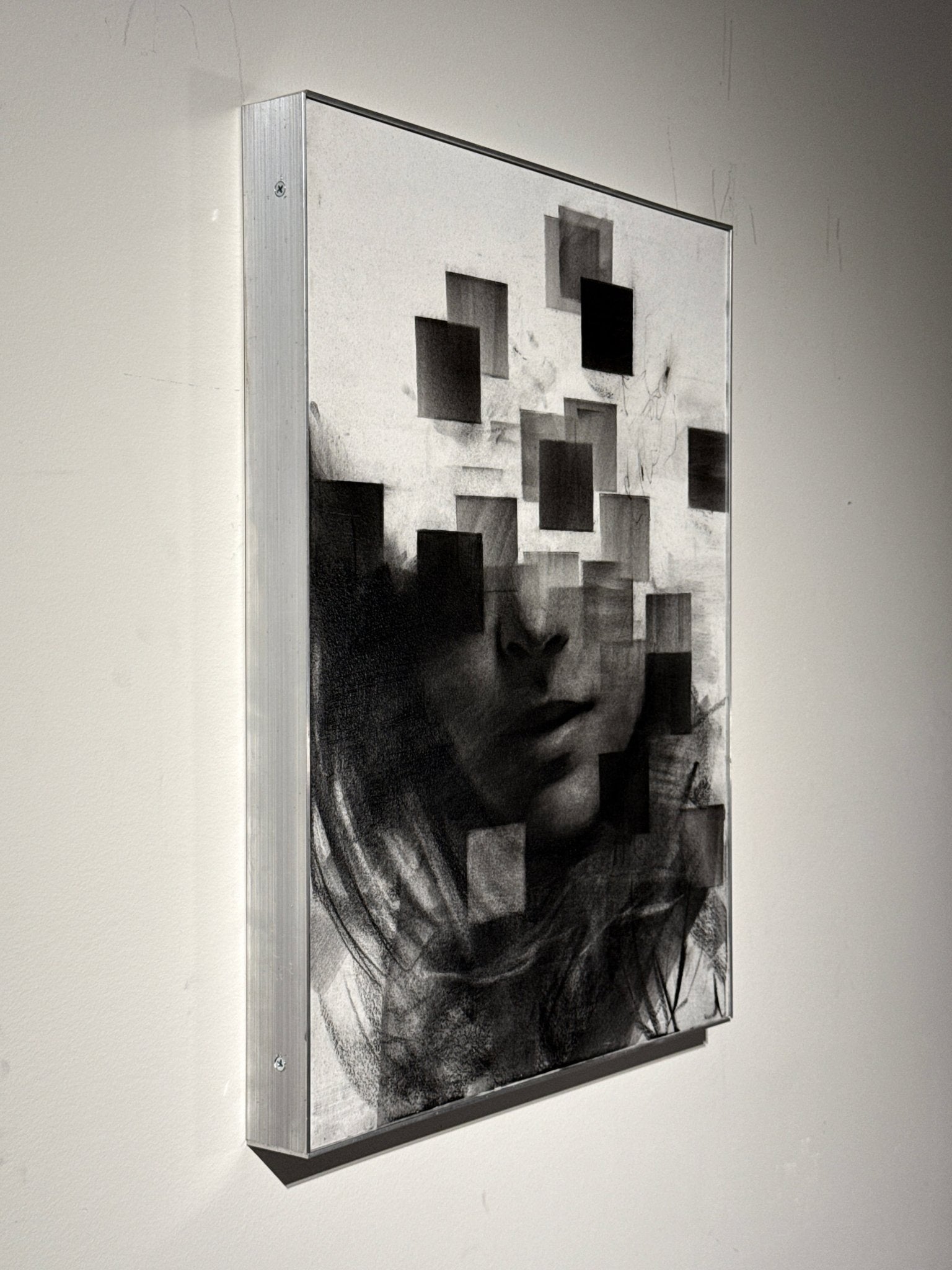 Endless Collapse | Original Charcoal on Canvas - Mad Charcoal