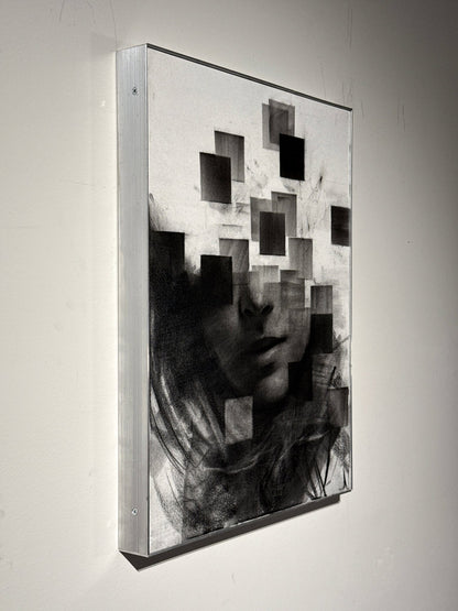 Endless Collapse | Original Charcoal on Canvas - Mad Charcoal