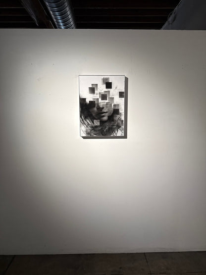 Endless Collapse | Original Charcoal on Canvas - Mad Charcoal