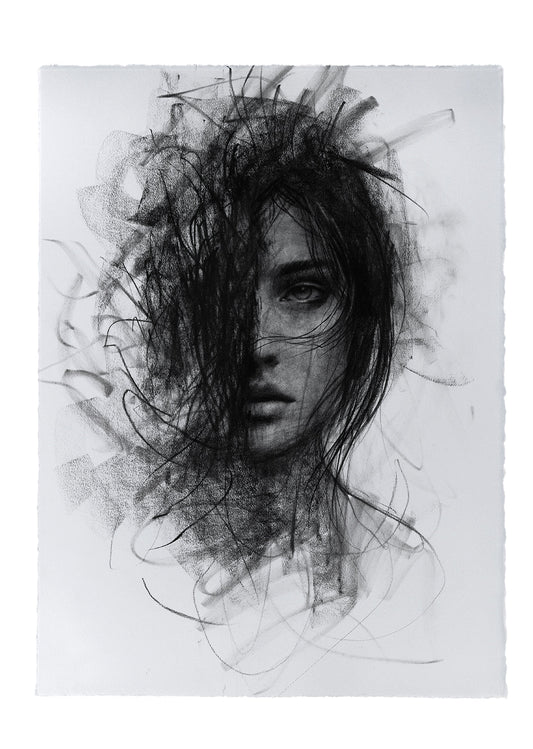Everything I Didn't Say | Original Drawing - Mad Charcoal