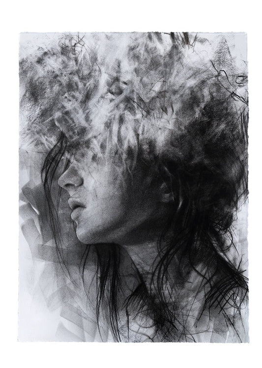 Extinguish My Mind | Original Drawing - Mad Charcoal