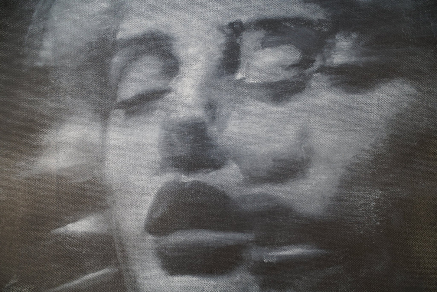 Fading Before Form | Original Oil Painting - Mad Charcoal