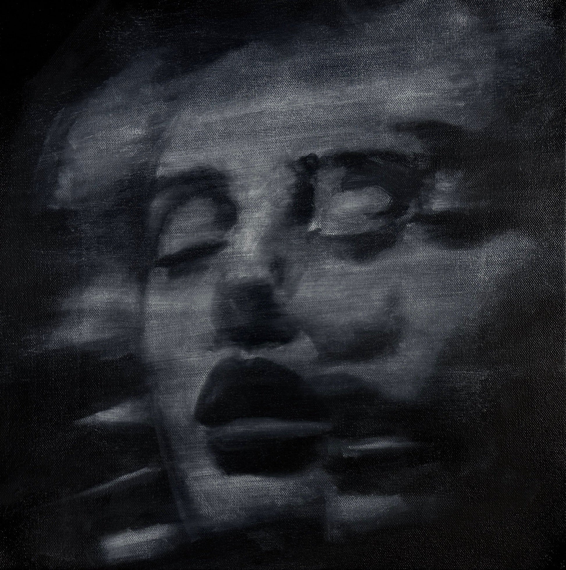 Fading Before Form | Original Oil Painting - Mad Charcoal