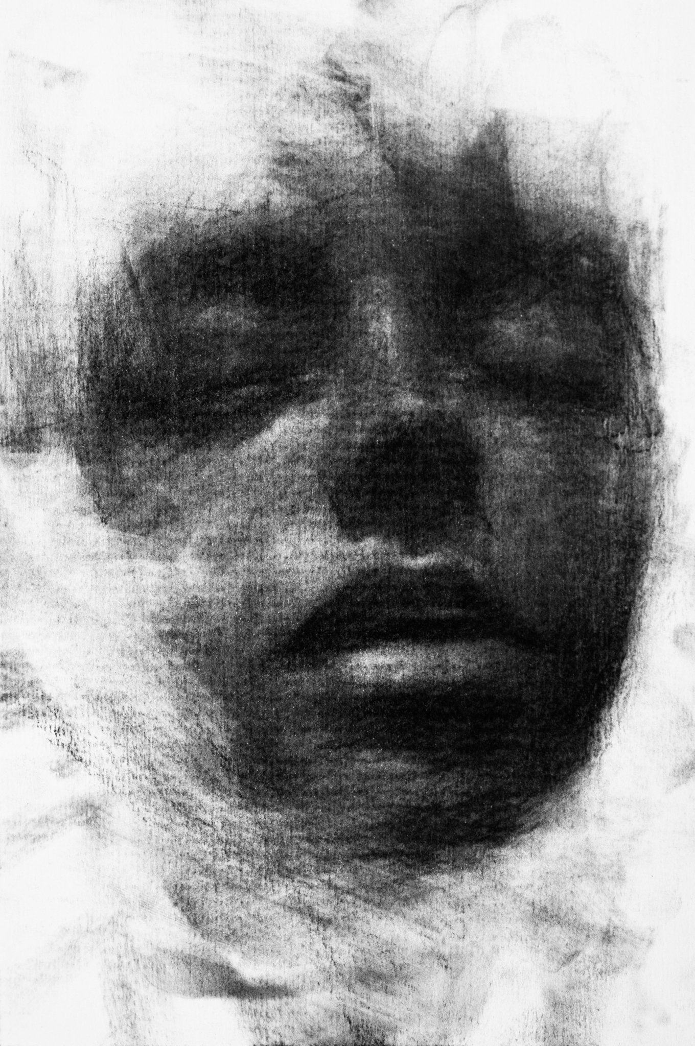 Fading Now | Original Drawing - Mad Charcoal