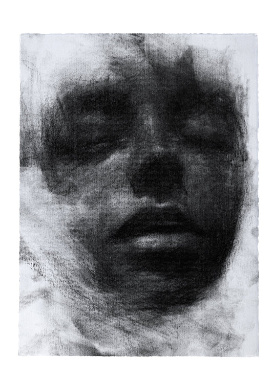 Fading Now | Original Drawing - Mad Charcoal