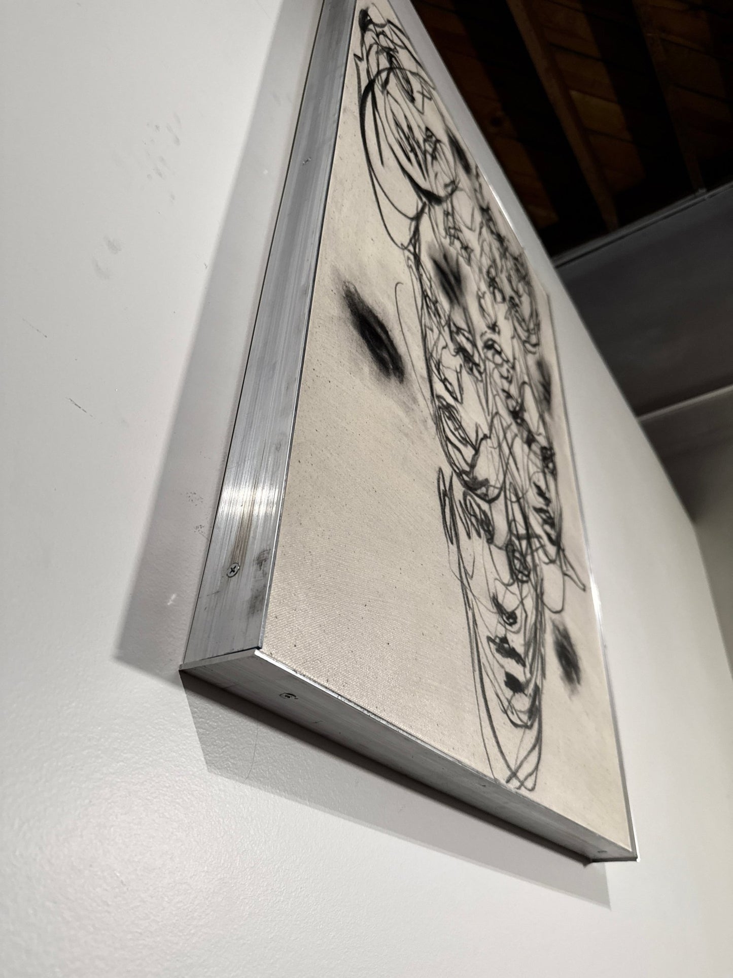 Fragments of My Broken Self | Original Charcoal on Canvas - Mad Charcoal