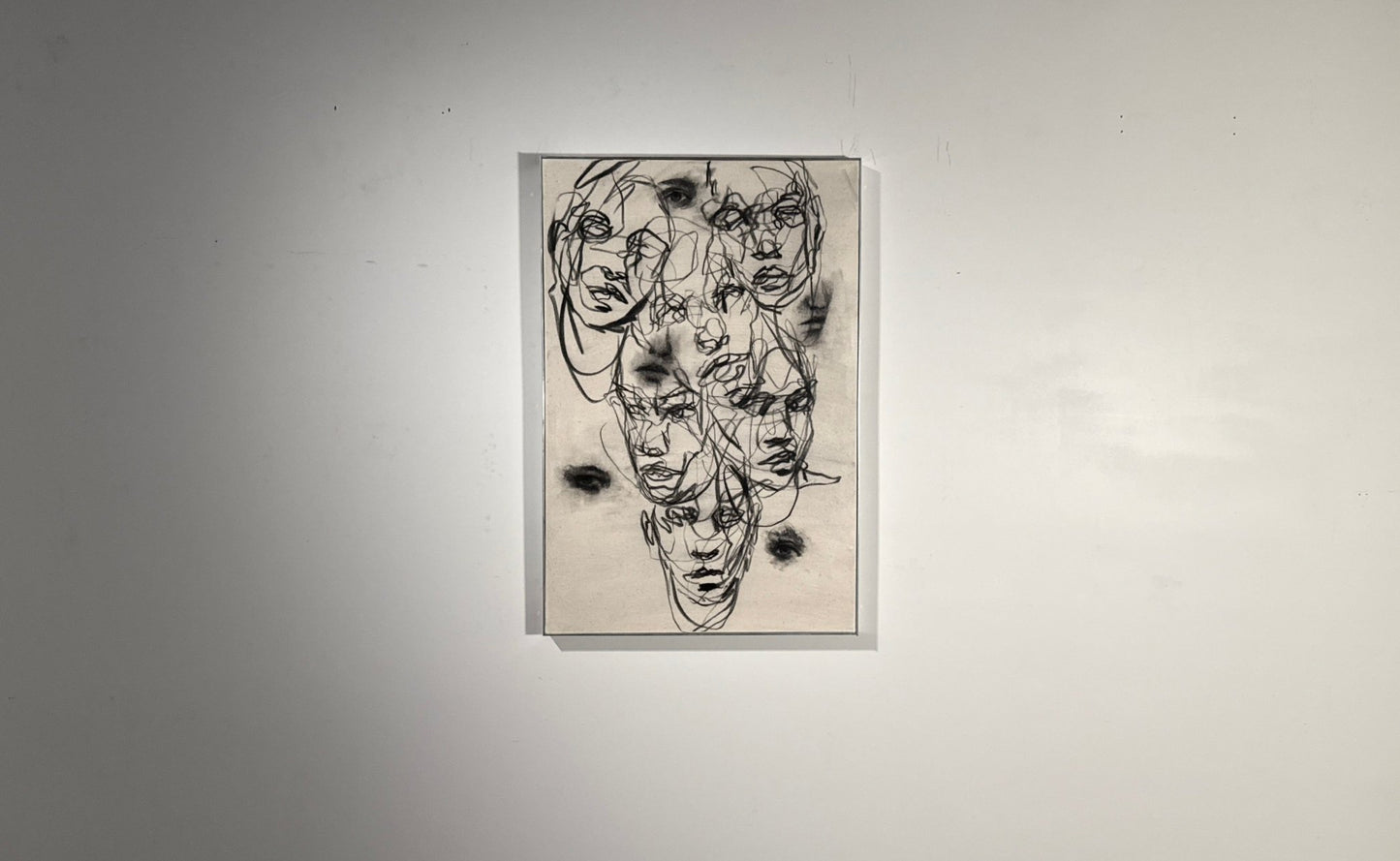 Fragments of My Broken Self | Original Charcoal on Canvas - Mad Charcoal
