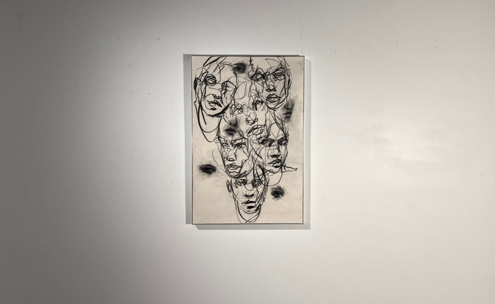 Fragments of My Broken Self | Original Charcoal on Canvas - Mad Charcoal