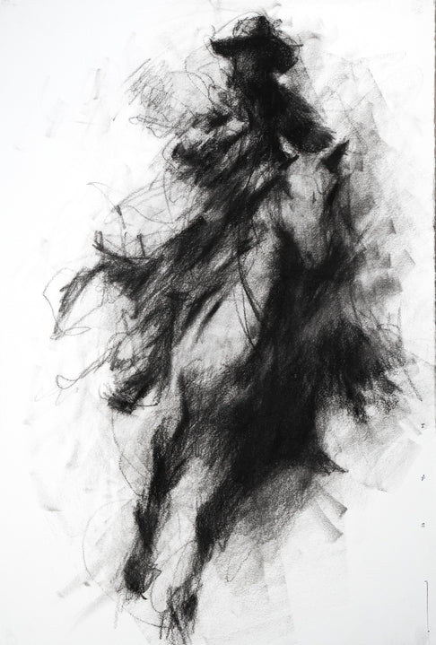Ghost Wind | Original Drawing - Mad Charcoal