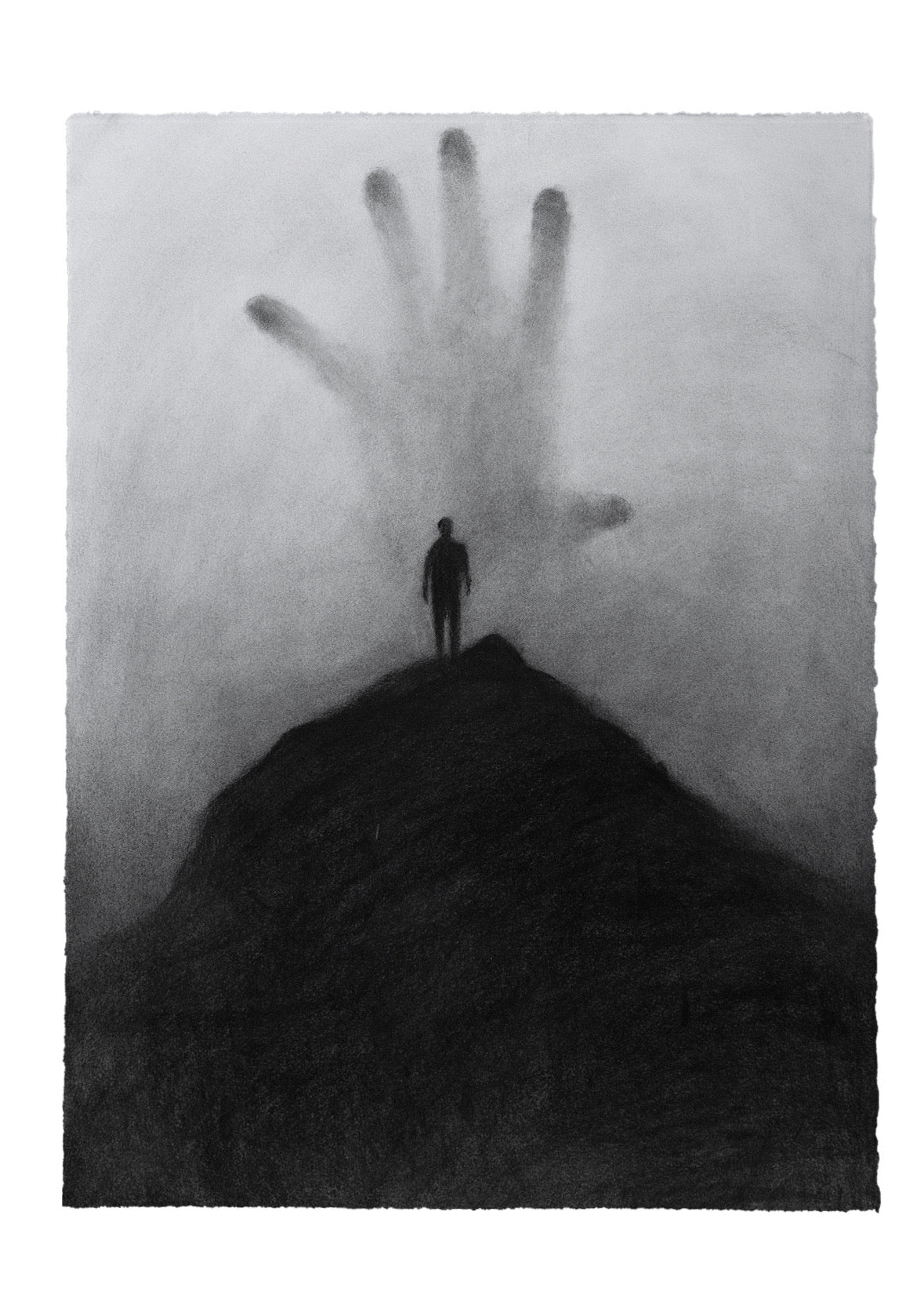 Grasp Of The Unknown | Original Drawing - Mad Charcoal