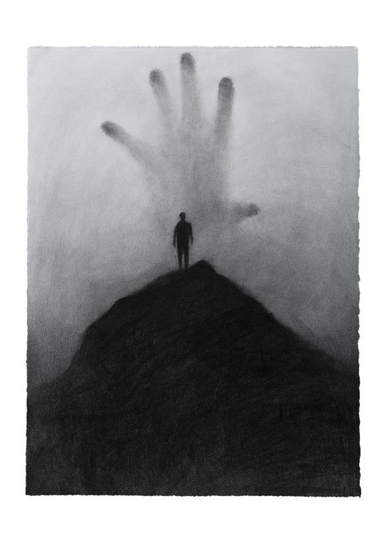 Grasp Of The Unknown | Original Drawing - Mad Charcoal