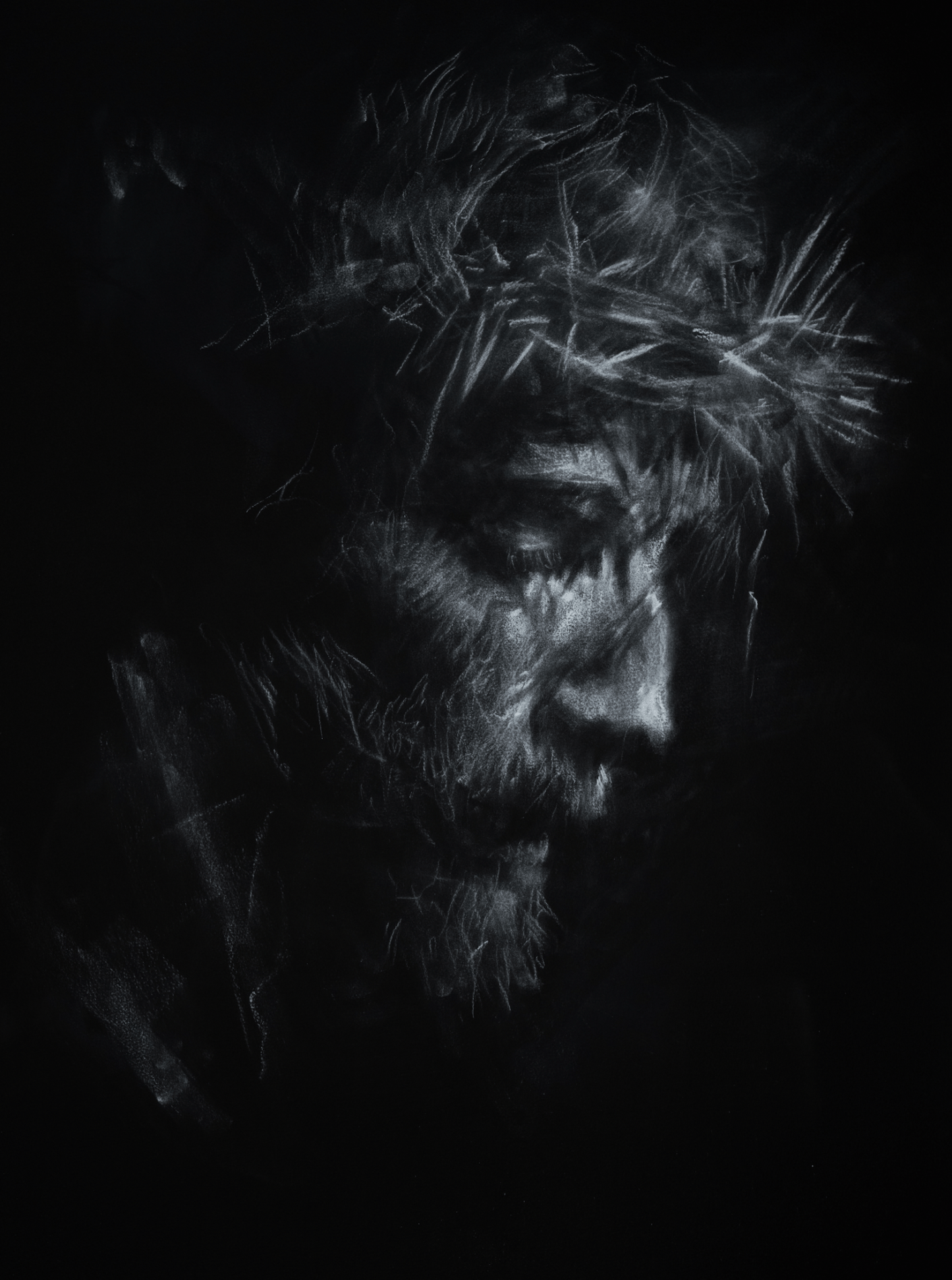 He Became Sin Who Knew No Sin | Original Artwork - Mad Charcoal