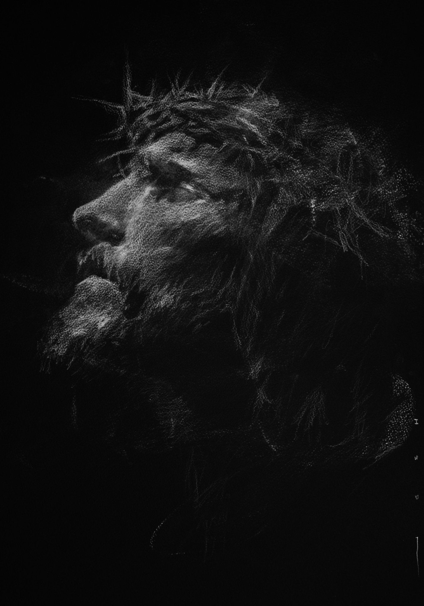 He First Loved Us | Original Drawing - Mad Charcoal
